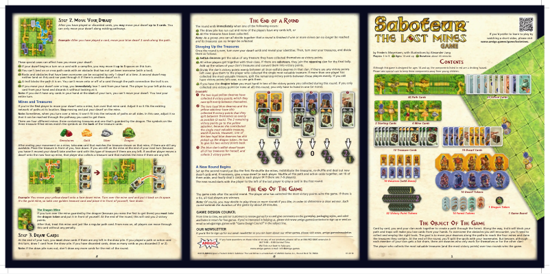 Página 1 del manual Manual de usuario Amigo Saboteur the lost mines