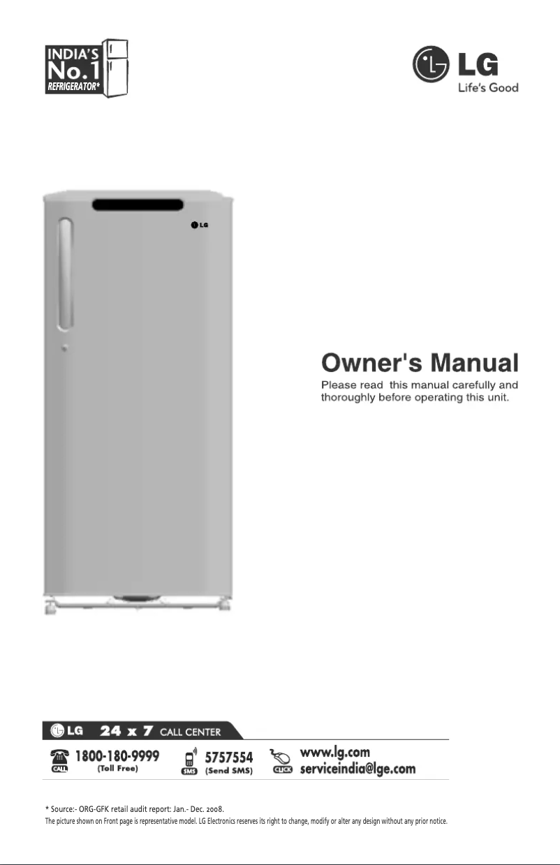 Página nº 1 - Manual de usuario LG GL-285BEG5