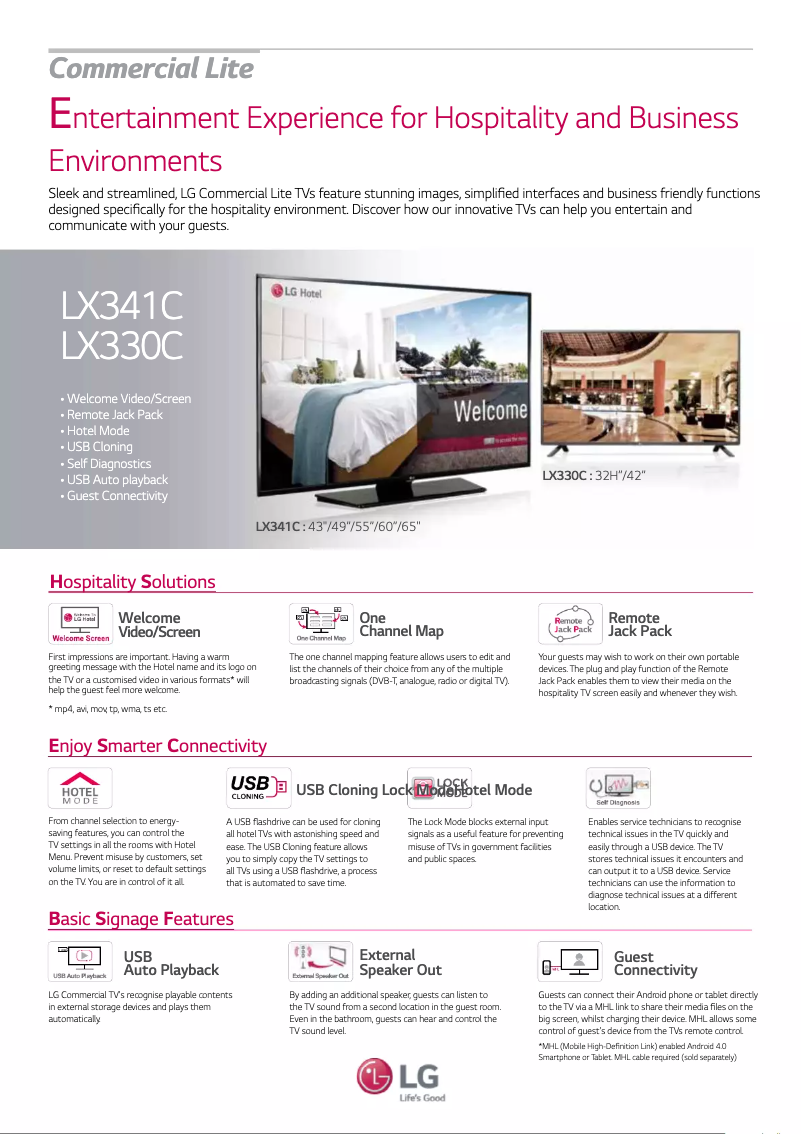 Página nº 1 - Ficha técnica LG 42LX330C