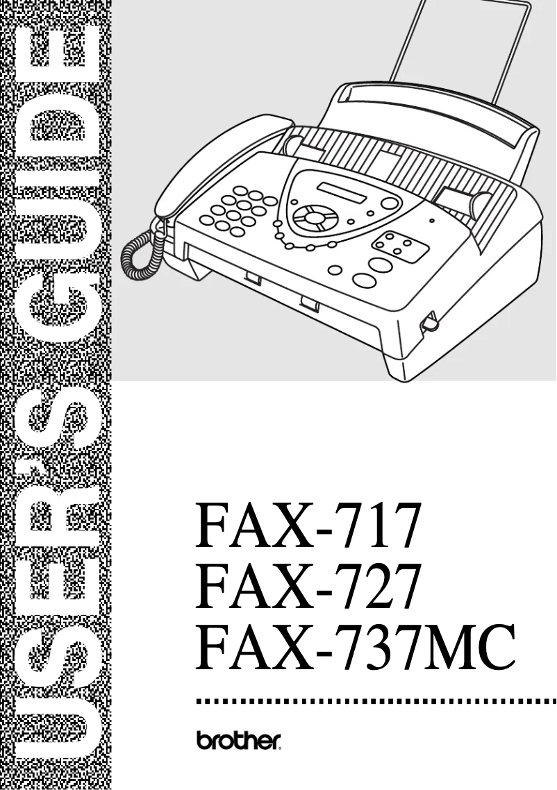 Página 1 del manual Manual de usuario Brother FAX-717