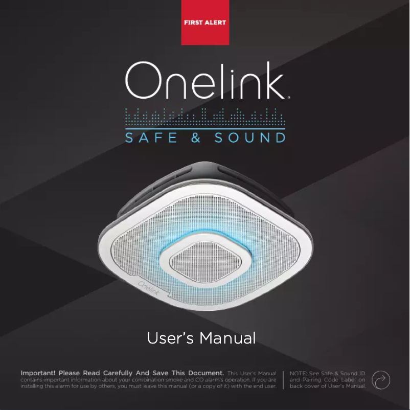 Página 1 del manual Manual de usuario First Alert Onelink