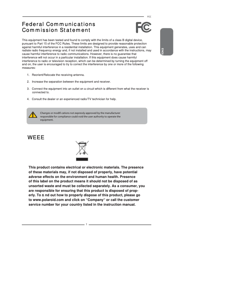 Imagen de la primera página del manual del dispositivo FLM-3734B