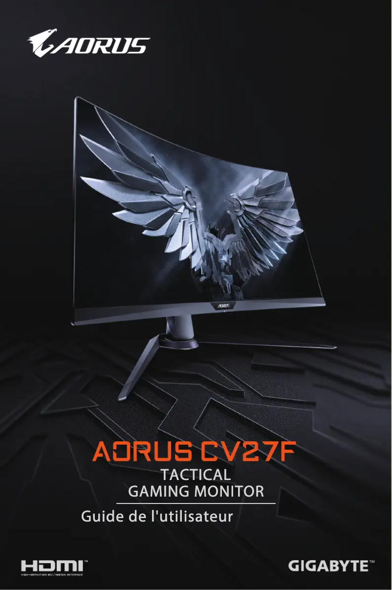 Página 1 del manual Manual de usuario Gigabyte AORUS CV27F