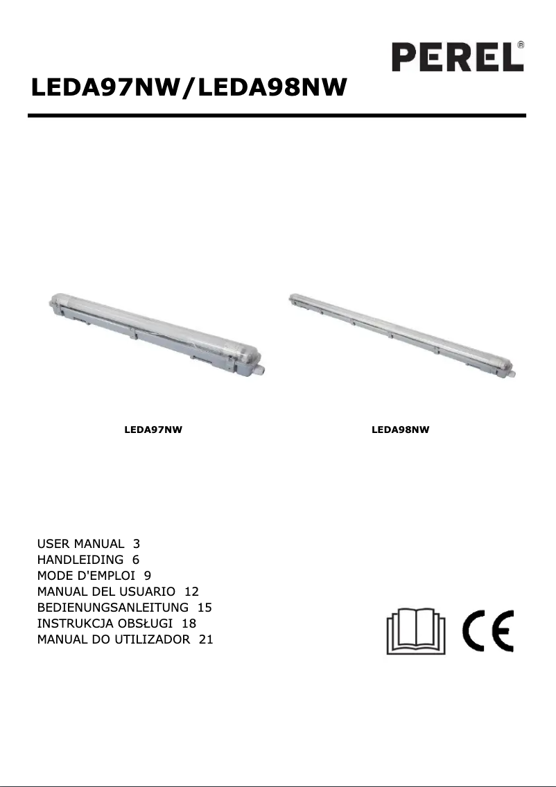 Imagen de la primera página del manual del dispositivo LEDA98NW