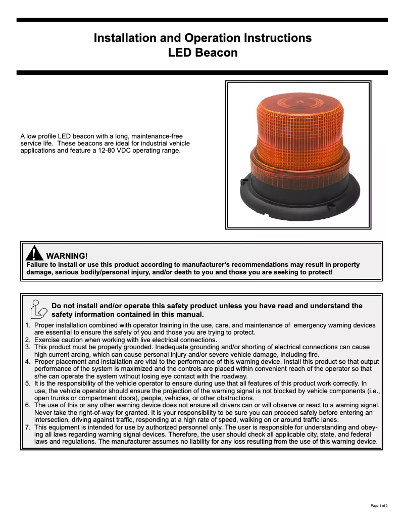 Página nº 1 - Manual de usuario Epcom X6465A