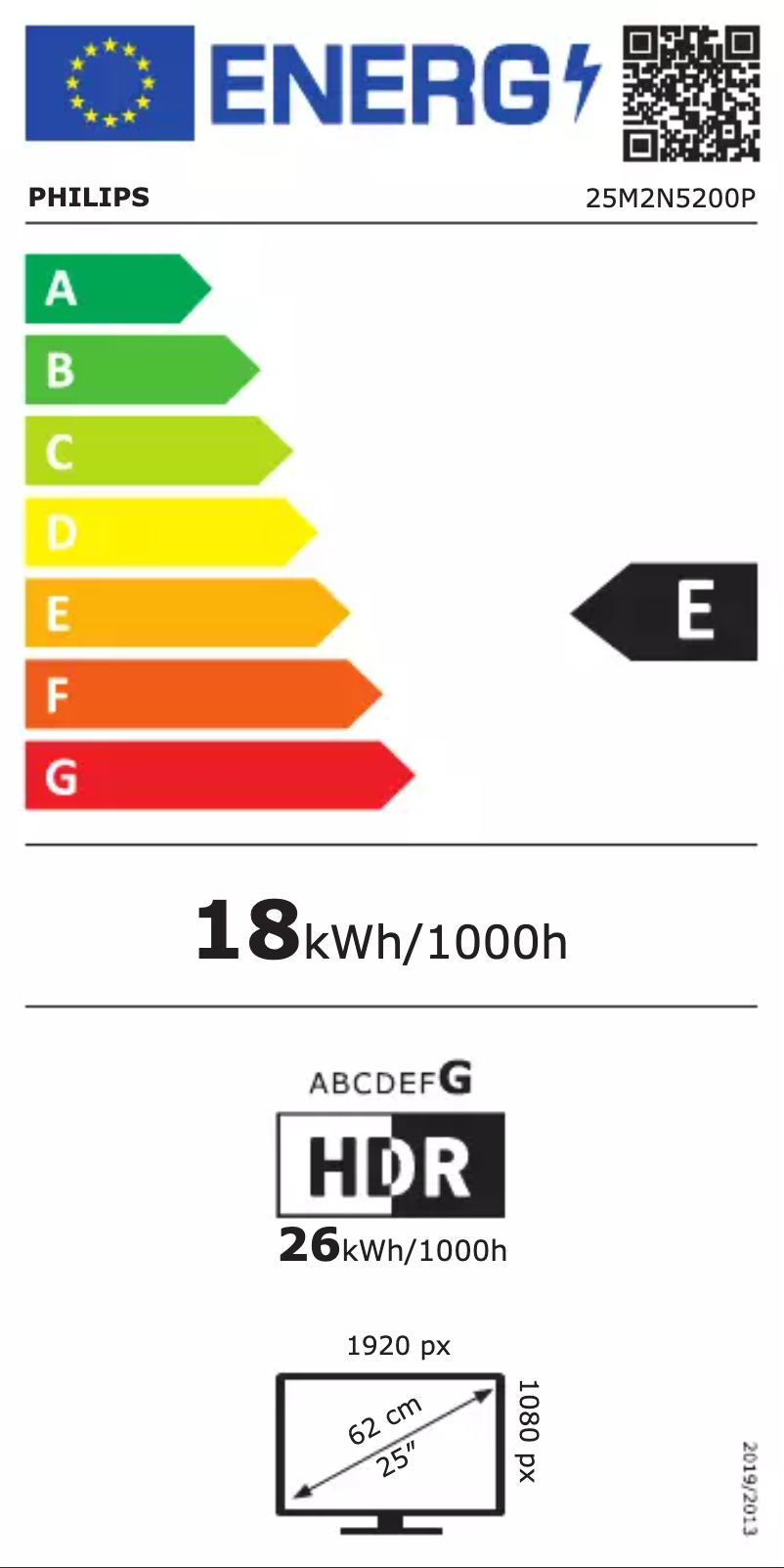 Imagen de la primera página del manual del dispositivo Evnia 25M2N5200P