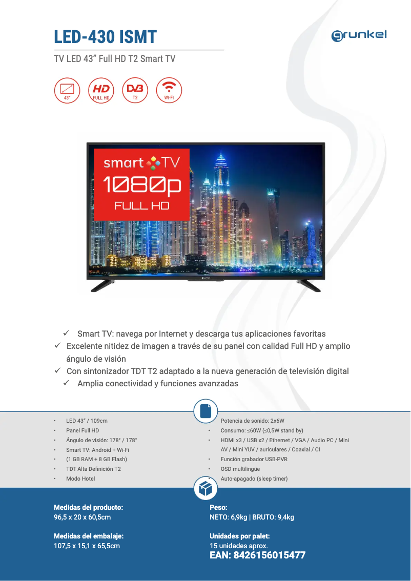 Imagen de la primera página del manual del dispositivo LED-430 ISMT