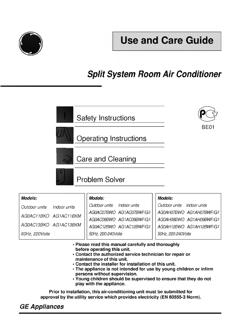 Imagen de la primera página del manual del dispositivo LS-B0760CE