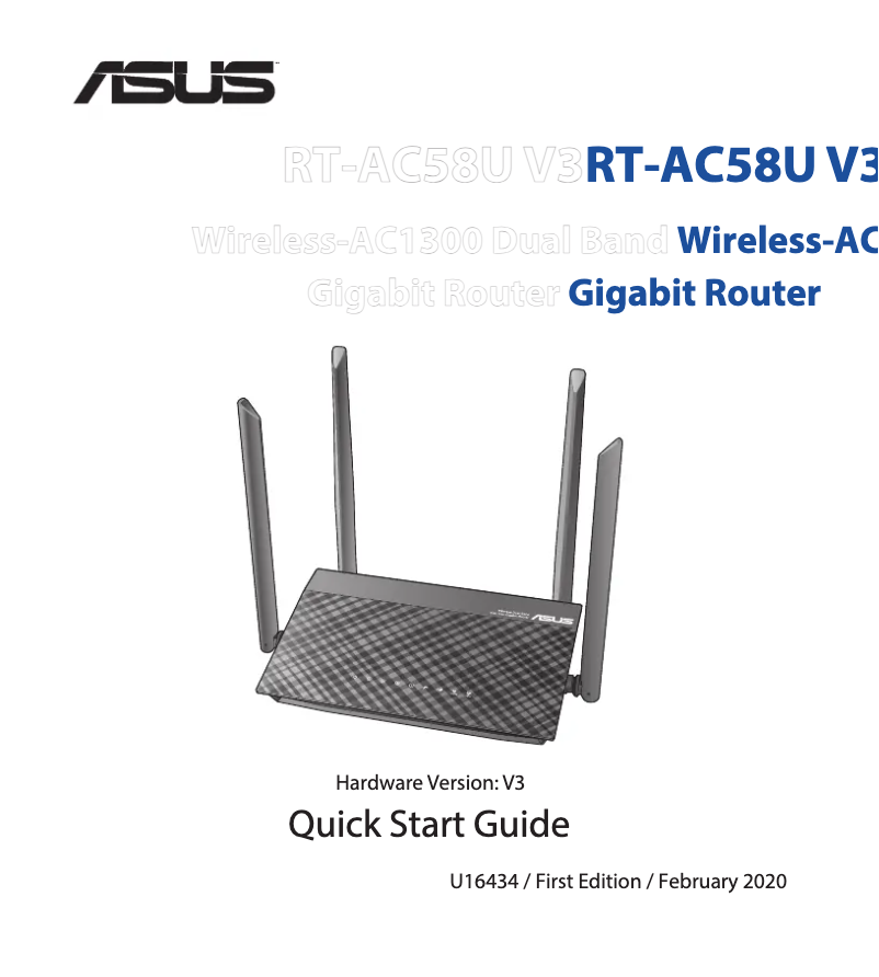 Página 1 del manual Manual de usuario Asus RT-AC58U