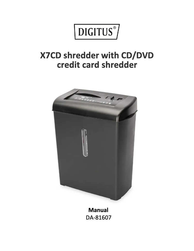 Página 1 del manual Manual de instrucciones Digitus DA-81607