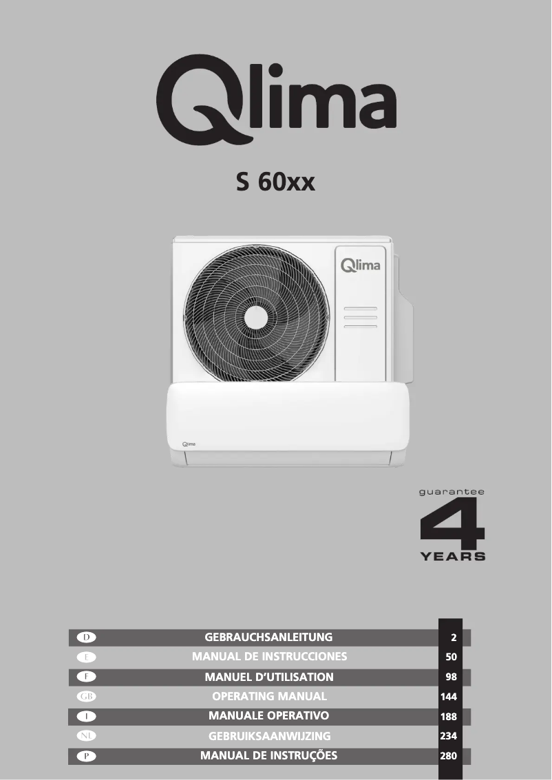 Página nº 1 - Manual de usuario Qlima S6026