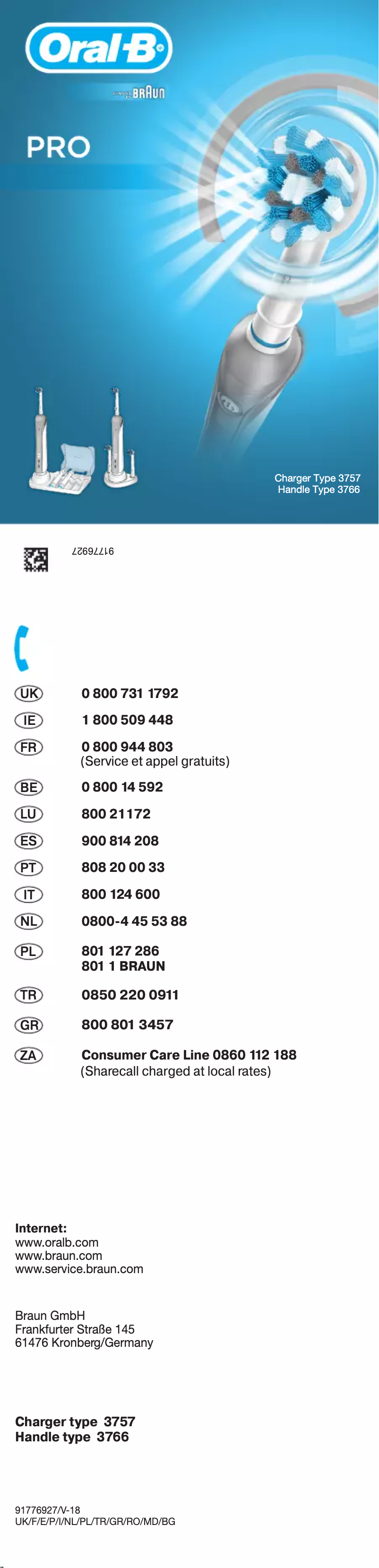 Imagen de la primera página del manual del dispositivo PRO 2 2500