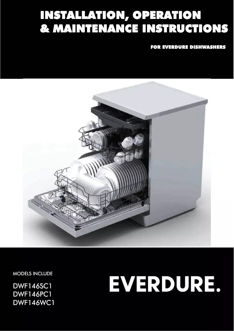 Página 1 del manual Manual de usuario Everdure DWF146WC1