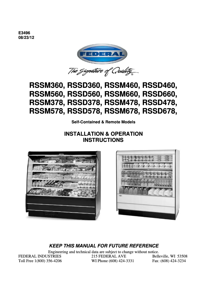 Imagen de la primera página del manual del dispositivo RSSD660SC