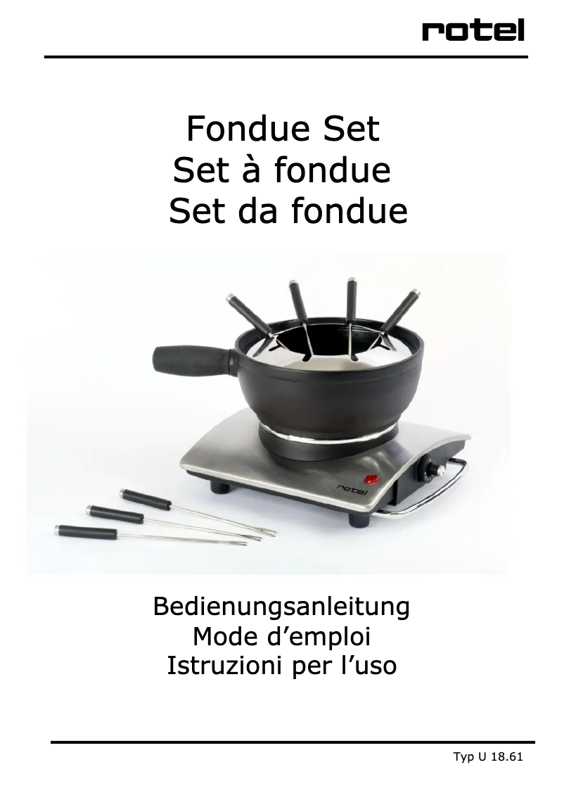 Imagen de la primera página del manual del dispositivo U 18.61CH