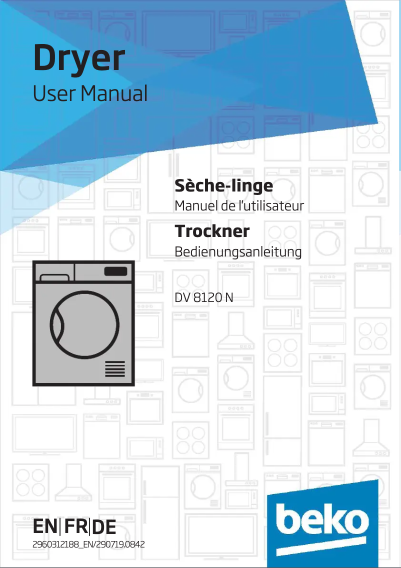 Página 1 del manual Manual de usuario Beko DV8120N