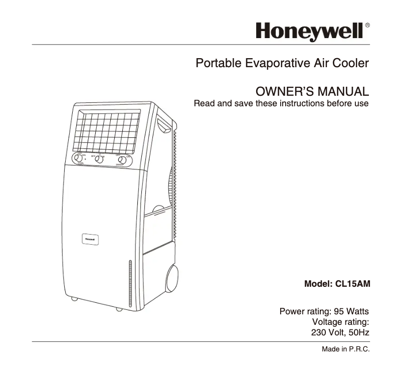 Página 1 del manual Manual de usuario Honeywell CL15AM