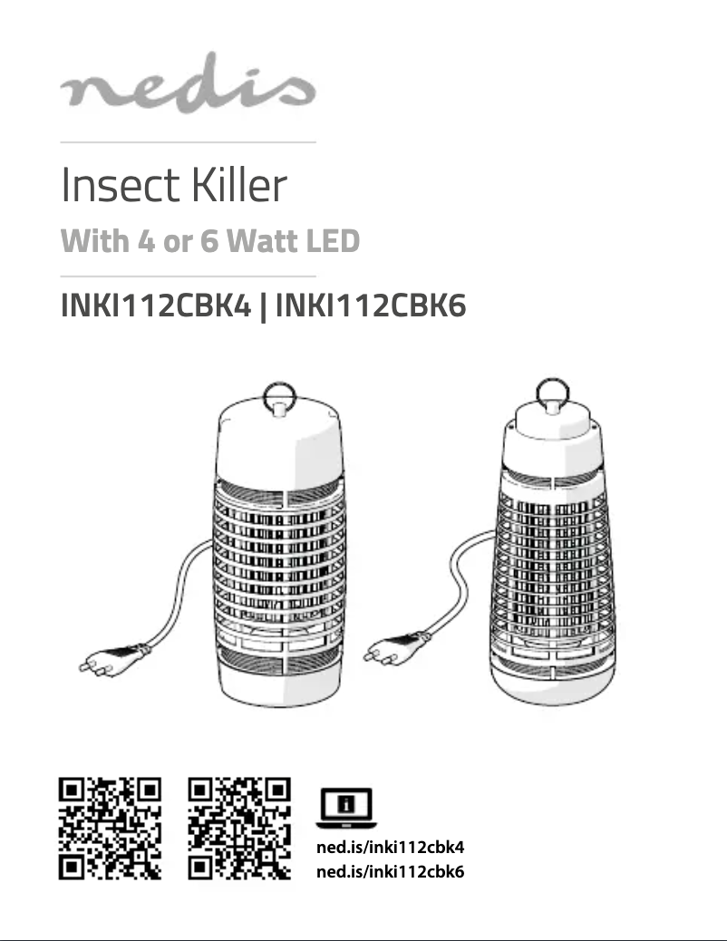 Imagen de la primera página del manual del dispositivo INKI112CBK4