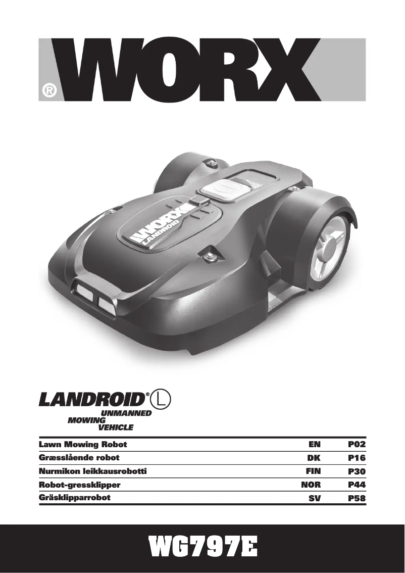 Página 1 del manual Manual de usuario Worx Landroid WG797E