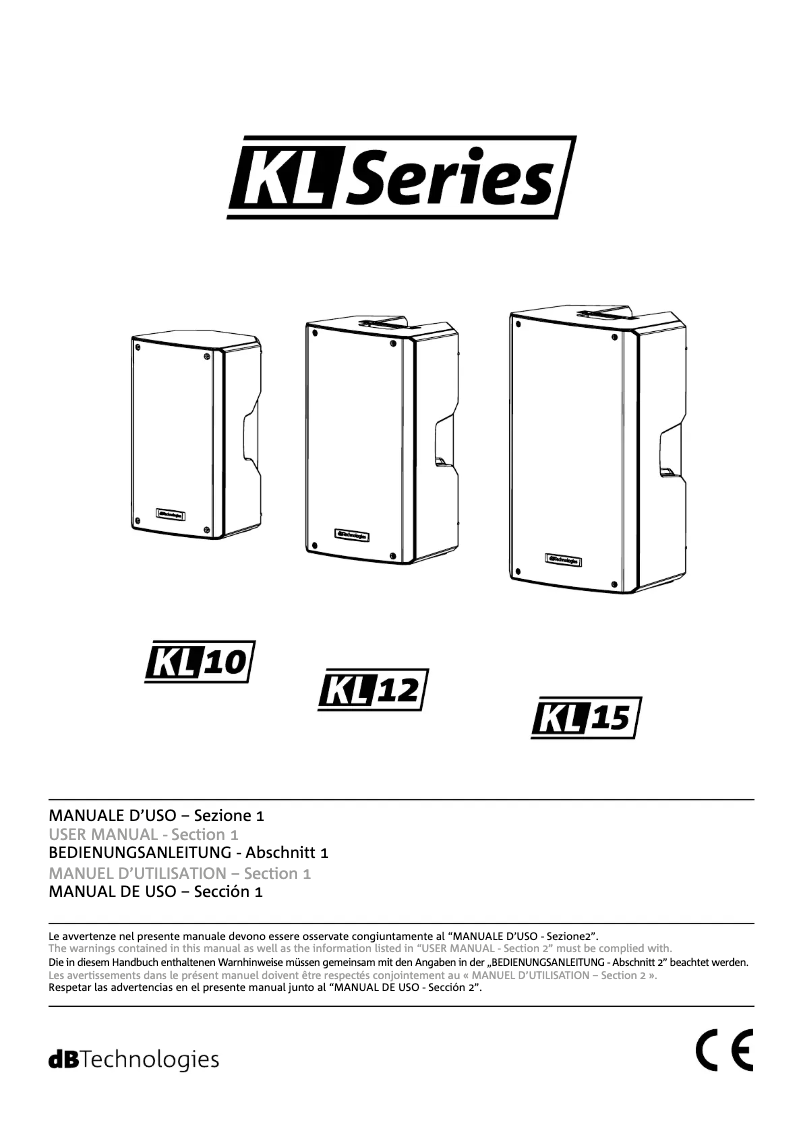 Imagen de la primera página del manual del dispositivo KL 12