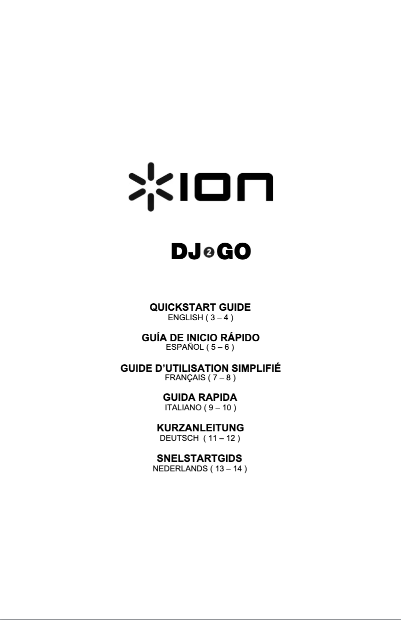 Imagen de la primera página del manual del dispositivo DJ2GO