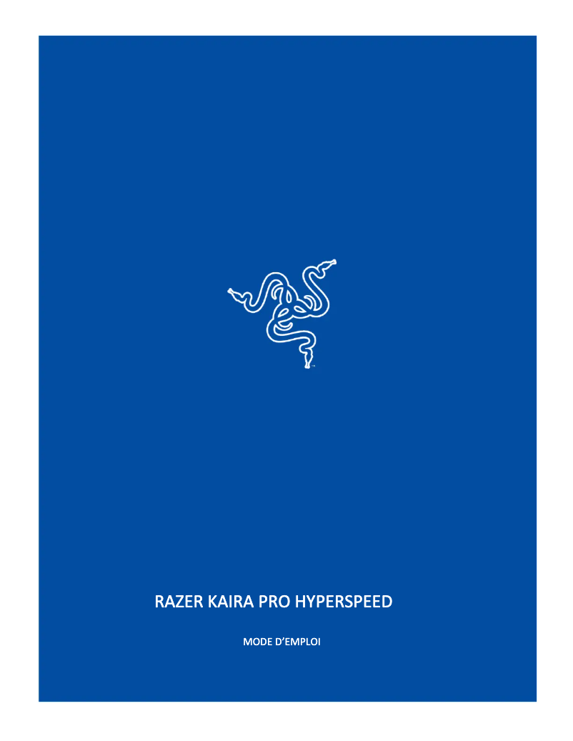 Página 1 del manual Manual de usuario Razer Kaira Pro HyperSpeed