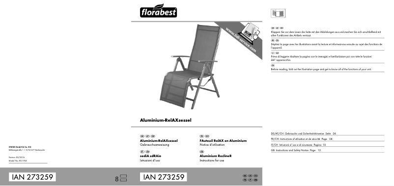 Página 1 del manual Manual de usuario Florabest IAN 273259