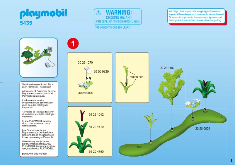 Página nº 1 - Manual de usuario Playmobil Summer Fun Family Camping Trip 5435