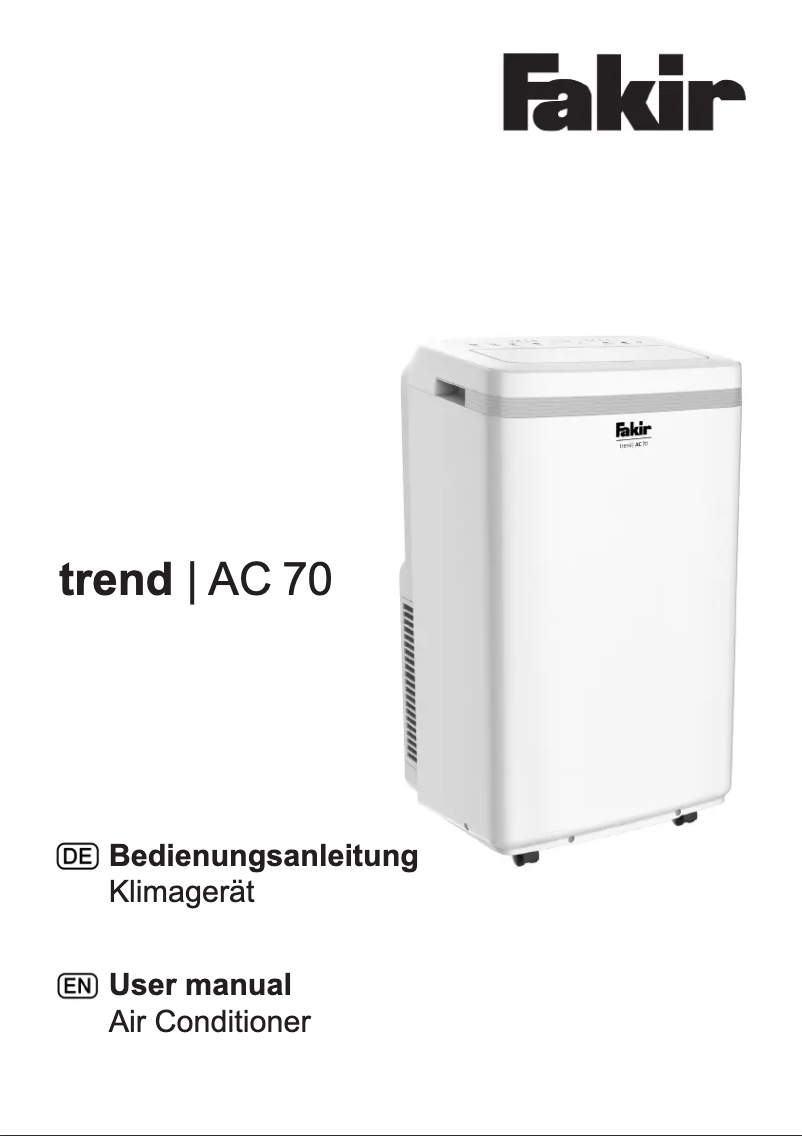 Imagen de la primera página del manual del dispositivo Trend AC 70