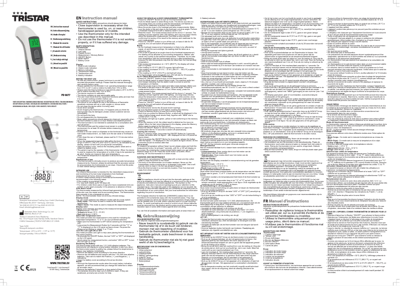 Imagen de la primera página del manual del dispositivo PD-8877