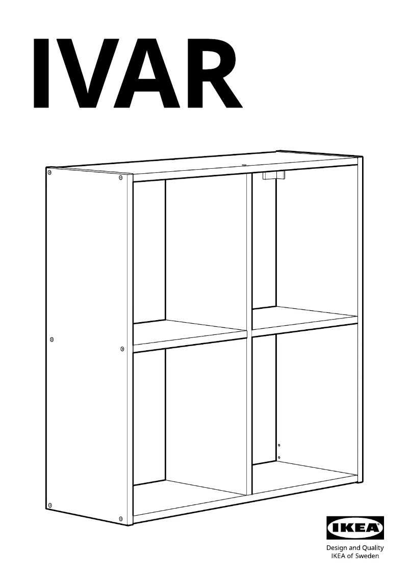 Página 1 del manual Manual de usuario Ikea IVAR 805.223.31