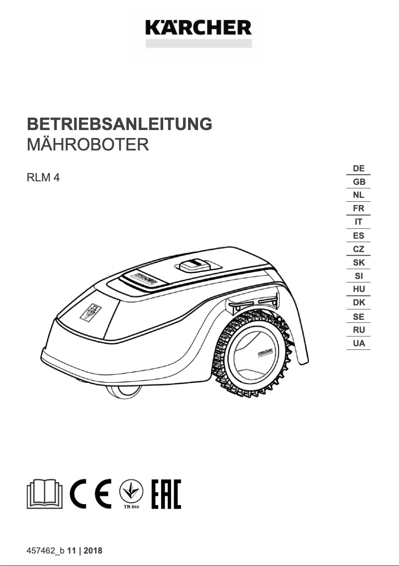 Página 1 del manual Manual de usuario Kärcher RLM 4