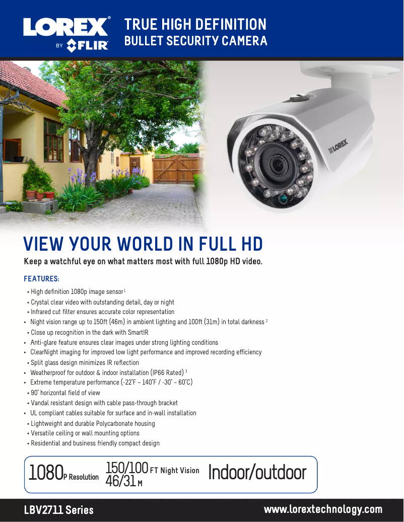 Página nº 1 - Ficha técnica Lorex LBV2711SB