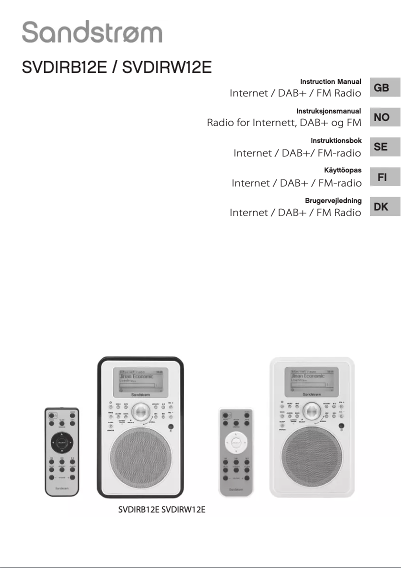 Imagen de la primera página del manual del dispositivo SVDIRB12E