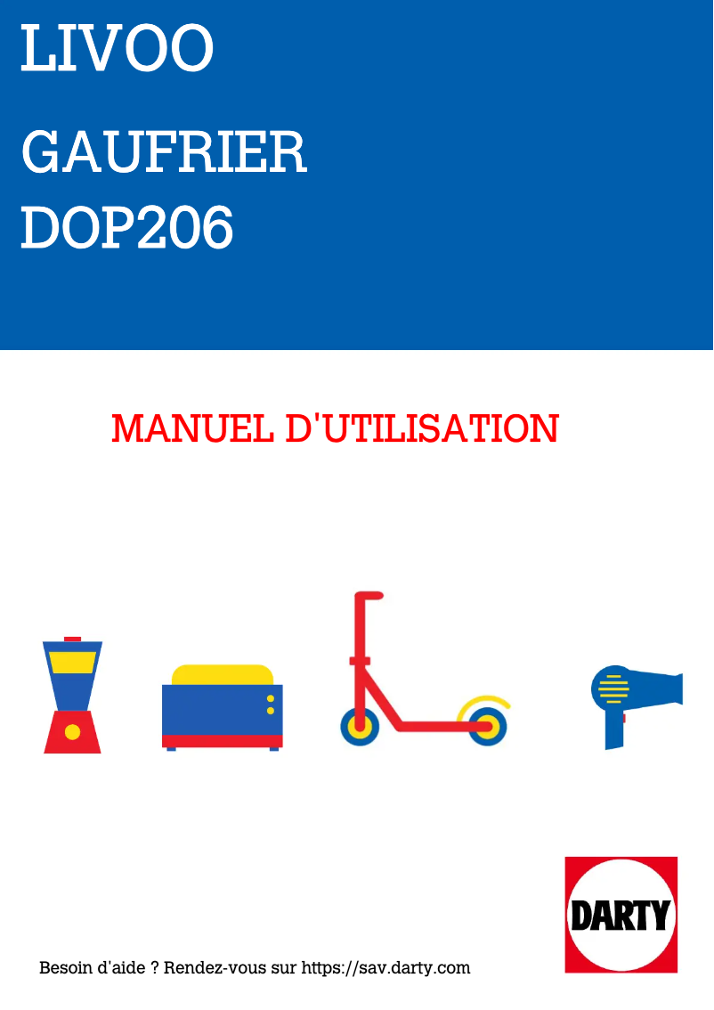 Imagen de la primera página del manual del dispositivo DOP206