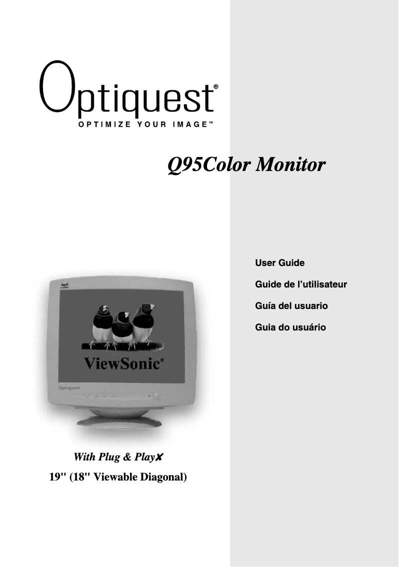 Página 1 del manual Manual de usuario Viewsonic Optiquest Q95