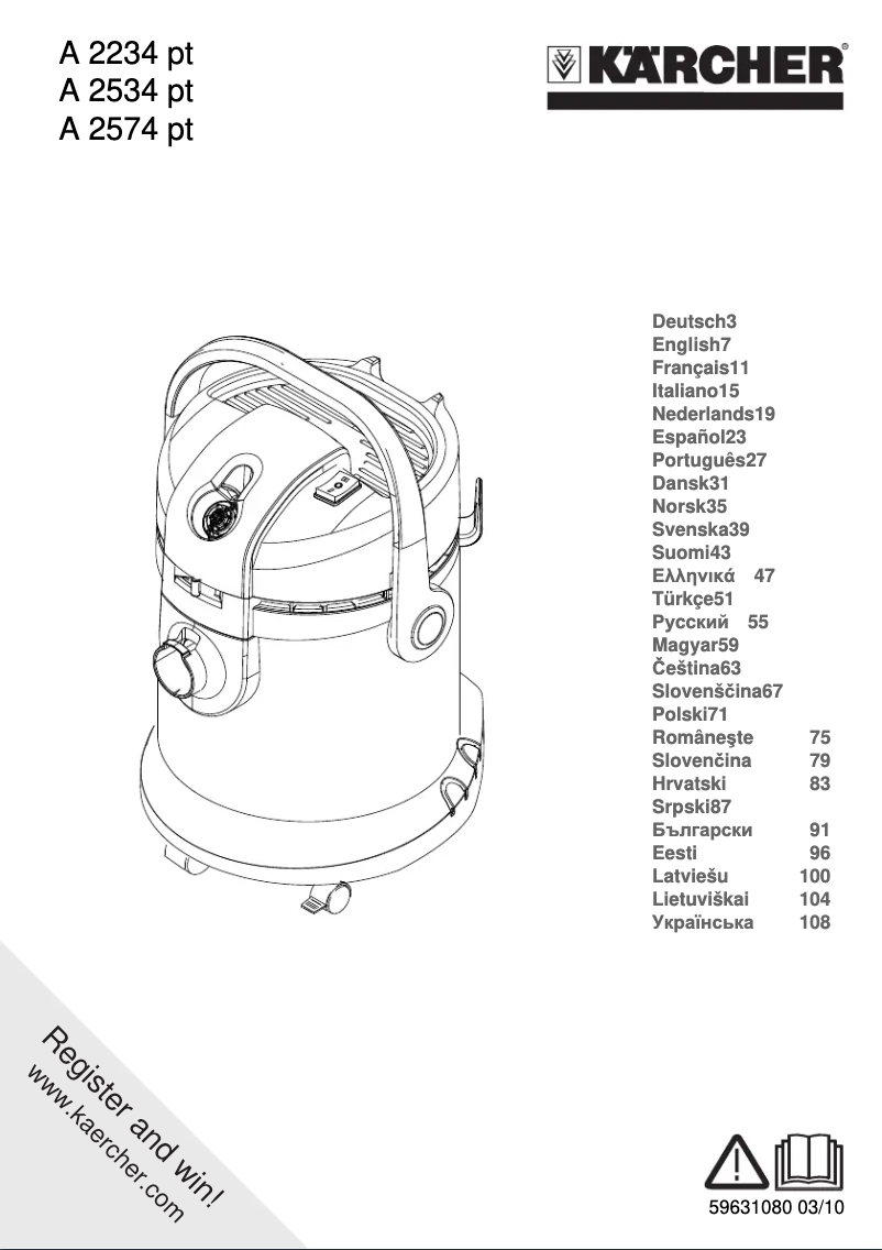 Imagen de la primera página del manual del dispositivo A 2234 pt