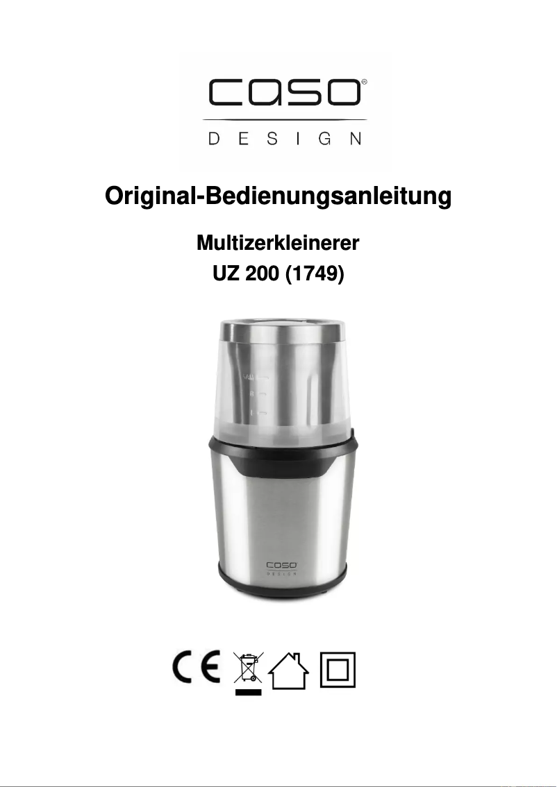 Imagen de la primera página del manual del dispositivo UZ 200