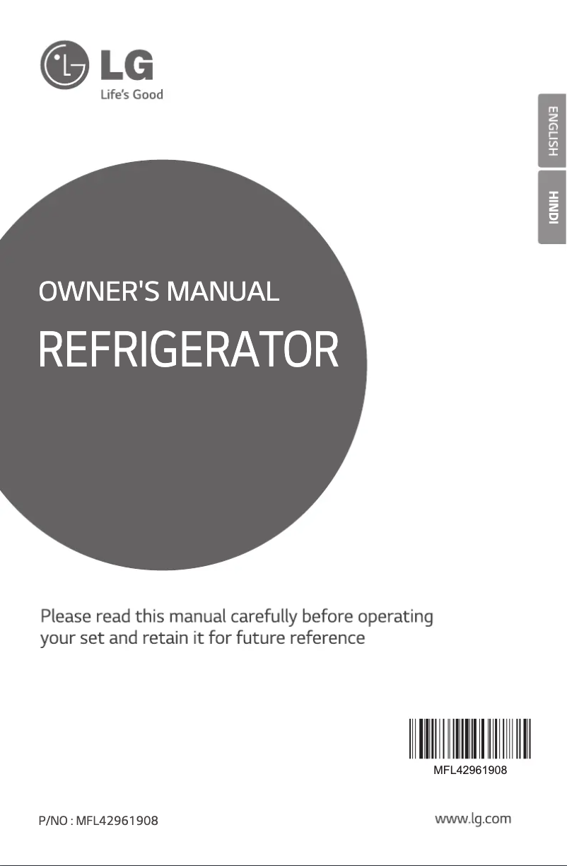 Página nº 1 - Manual de usuario LG GL-B205XSHZ