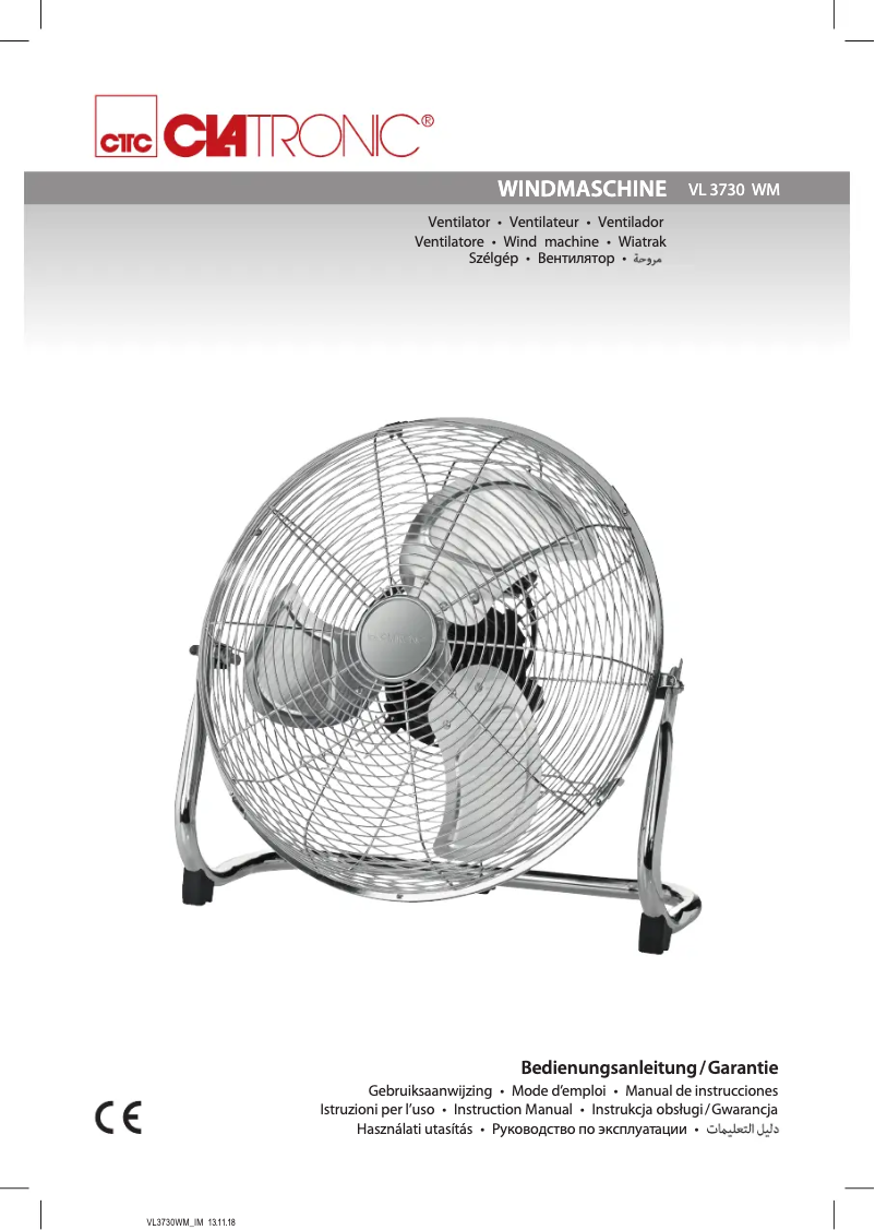 Imagen de la primera página del manual del dispositivo VL 3730 WM