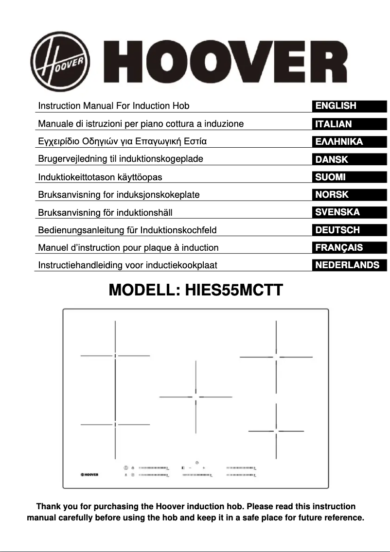 Imagen de la primera página del manual del dispositivo HIES55MCTT