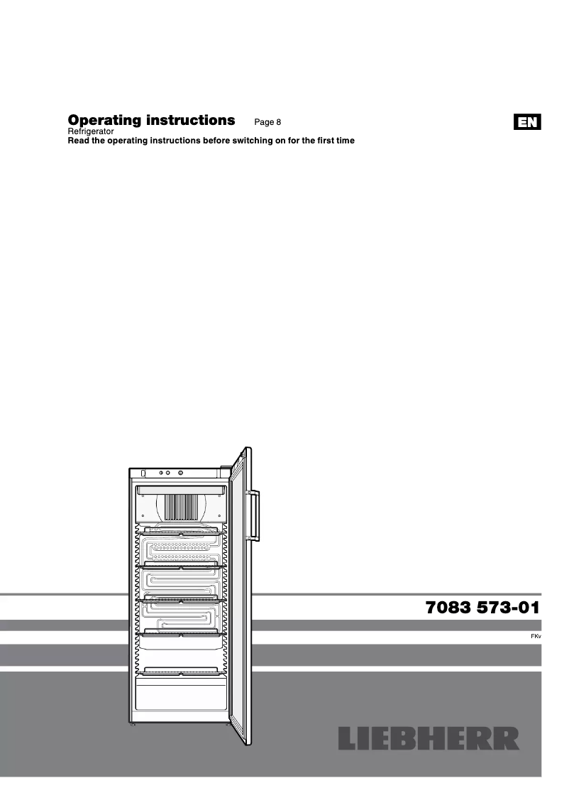 Página 1 del manual Manual de usuario Liebherr FKv 4113