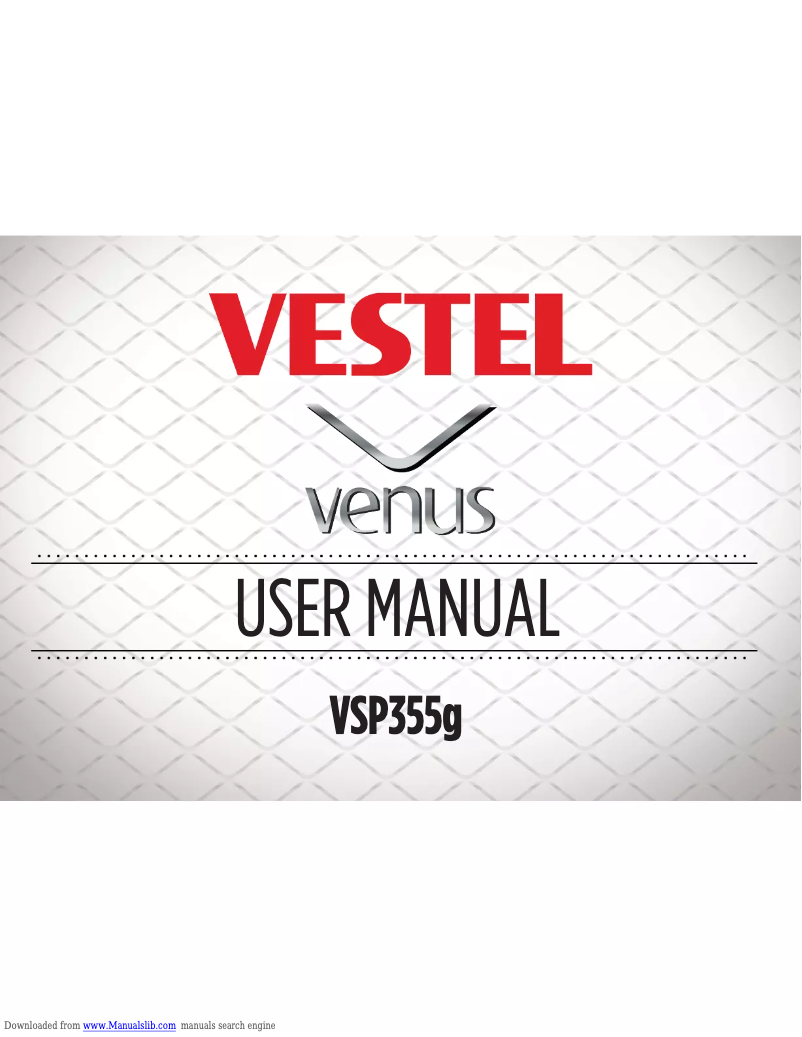 Página 1 del manual Manual de usuario Vestel Venus VSP355g
