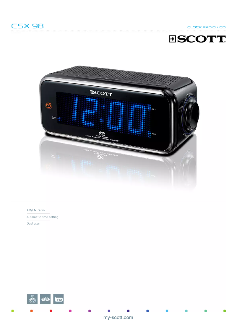 Página nº 1 - Manual de usuario Scott CSX 98