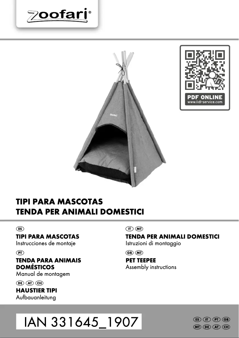 Página nº 1 - Manual de usuario Zoofari IAN 331645