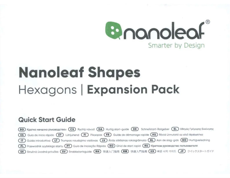 Página 1 del manual Manual de usuario Nanoleaf NL48-1001TW-10PK