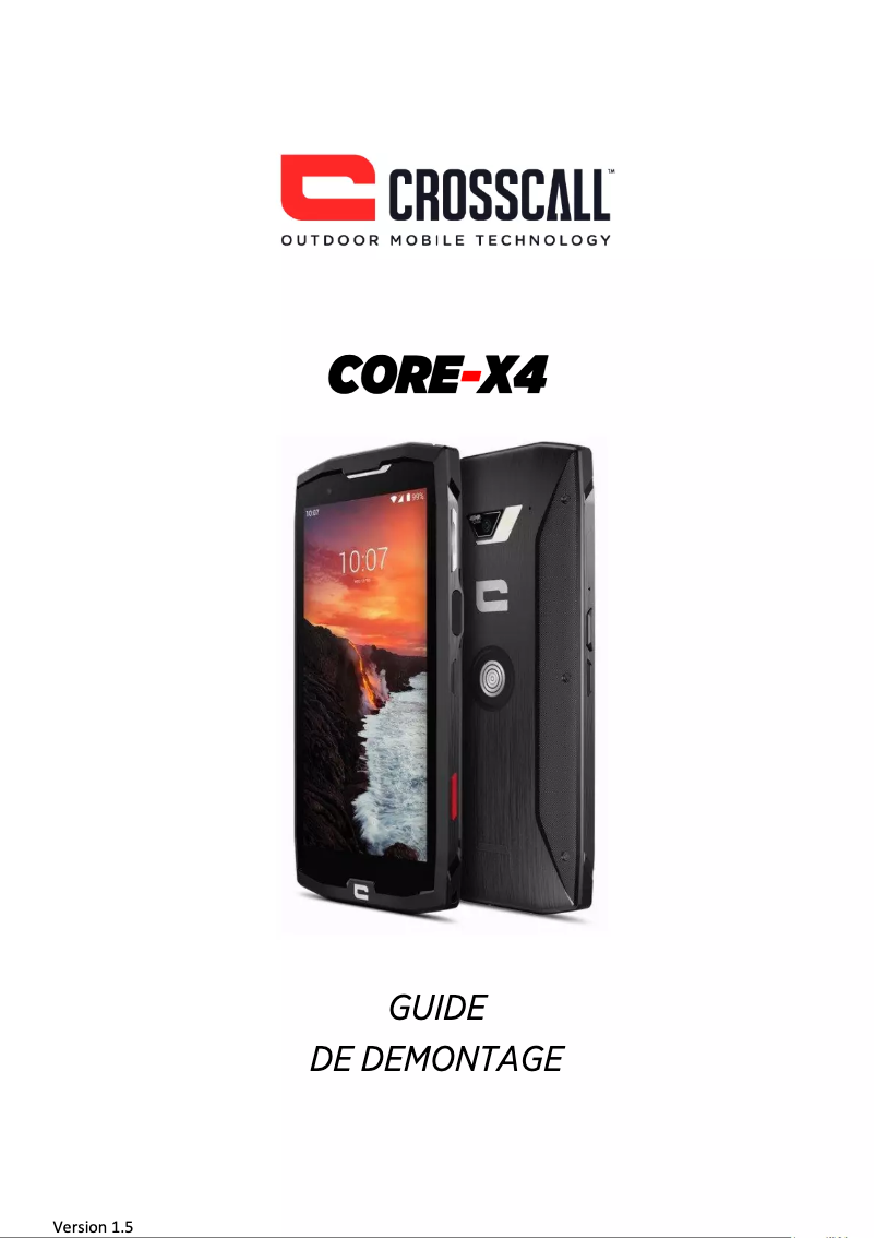 Página 1 del manual Instrucciones / montaje Crosscall Core-X4