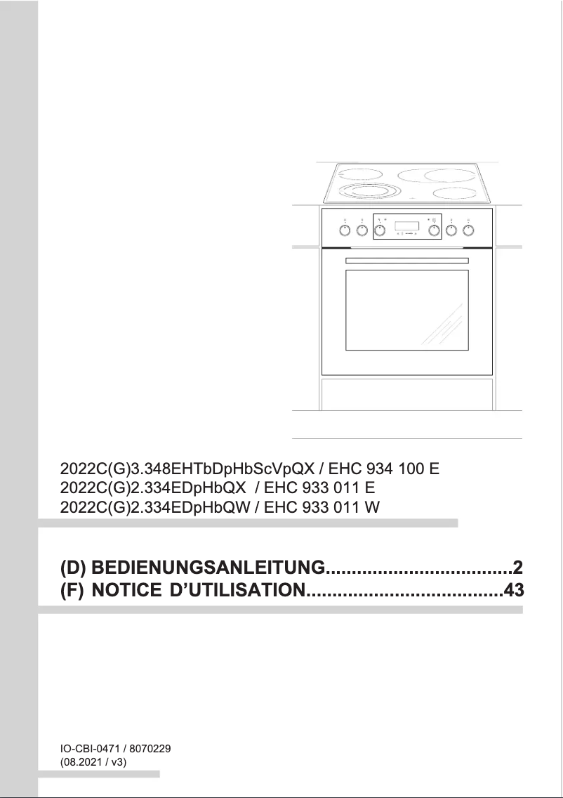 Página nº 1 - Manual de usuario Amica EHC 934 100 E