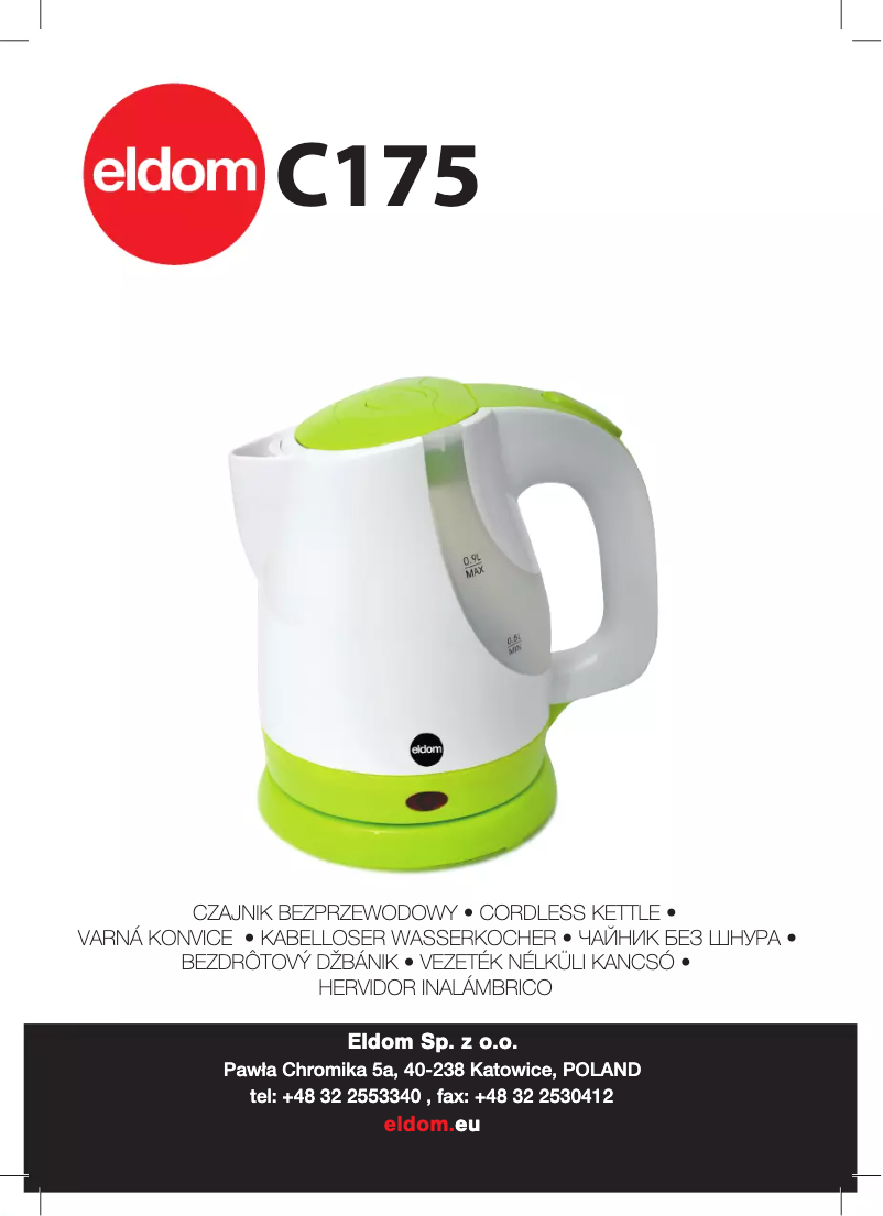 Imagen de la primera página del manual del dispositivo C175