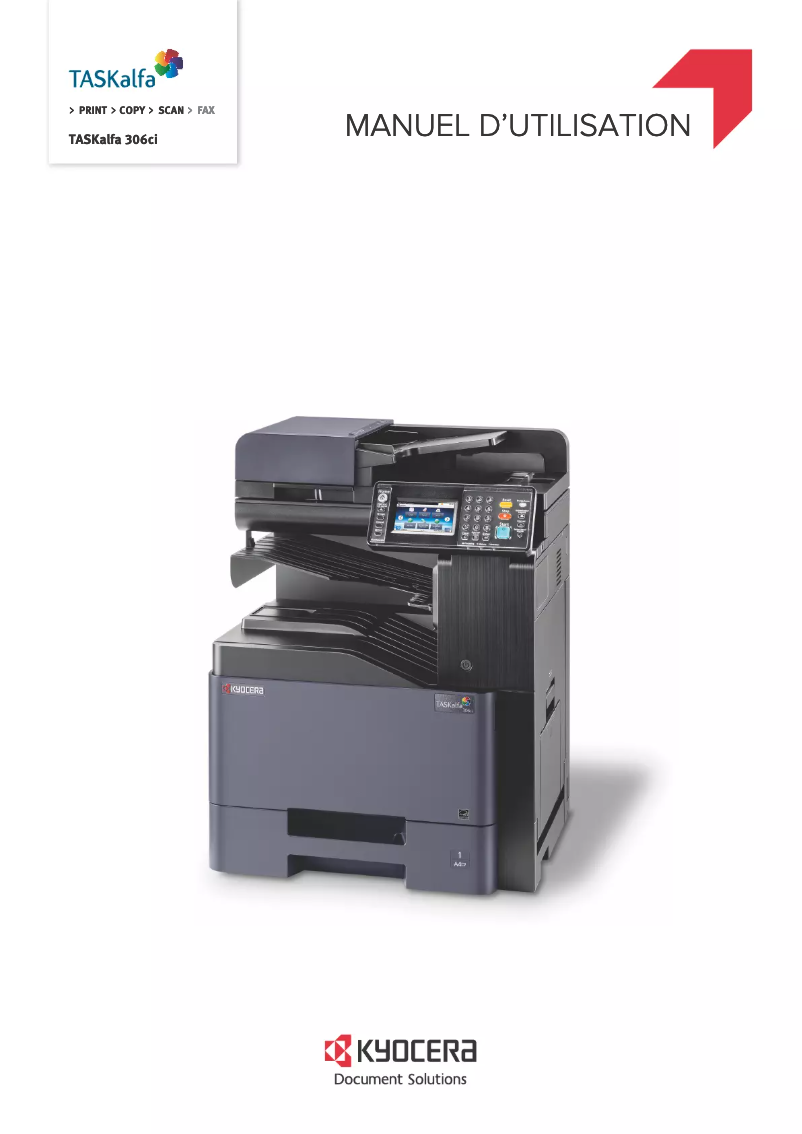 Página 1 del manual Manual de usuario Kyocera TASKalfa 306ci